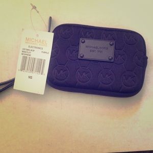 Purple Michael Kors wristlet (Electronics)